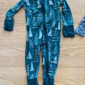 Kids Teal Tree Print One Piece